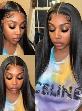 100% human hair long straight 13*4 lace Bob wig high quality