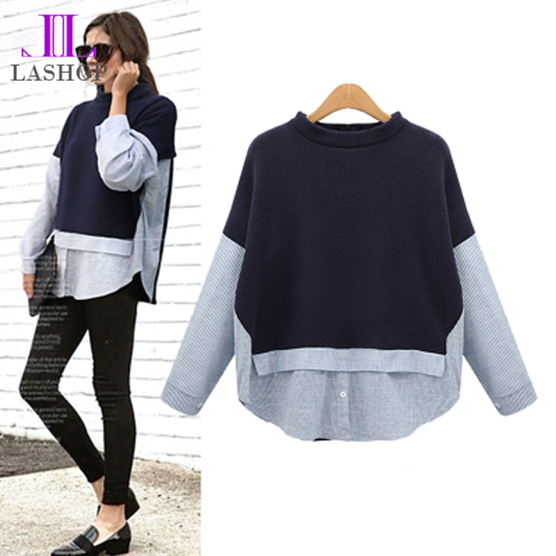 Europe women fashion long sleeve sweater cotton shirt top 5Xin the Women's clothing/Boutique , Large size women  category - from Buy2taobao.com to provide professional Taobao agent buy service