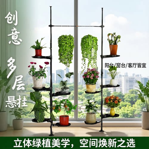 置物架花架阳台客厅窗台花盆吊兰