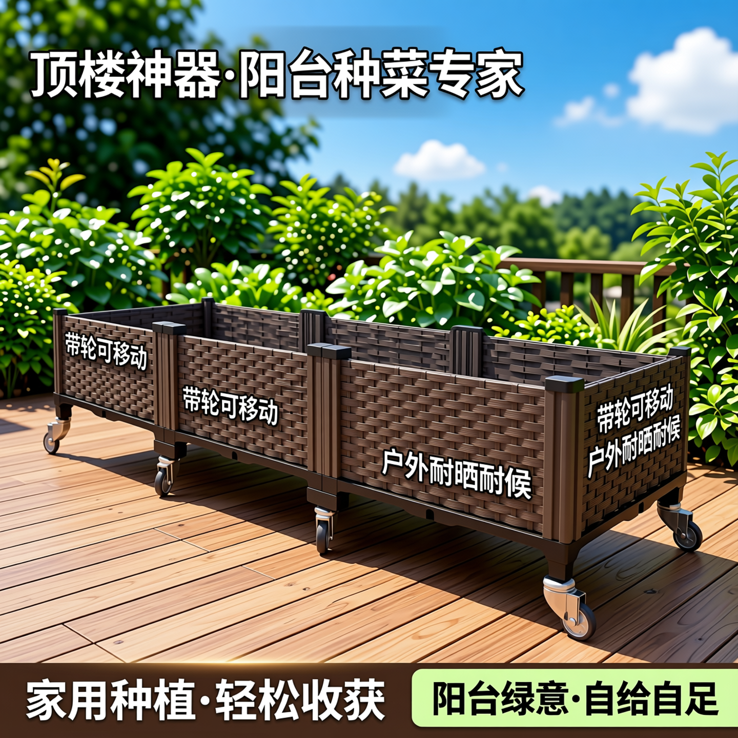 楼顶神器葡萄种植箱花盆栽果树