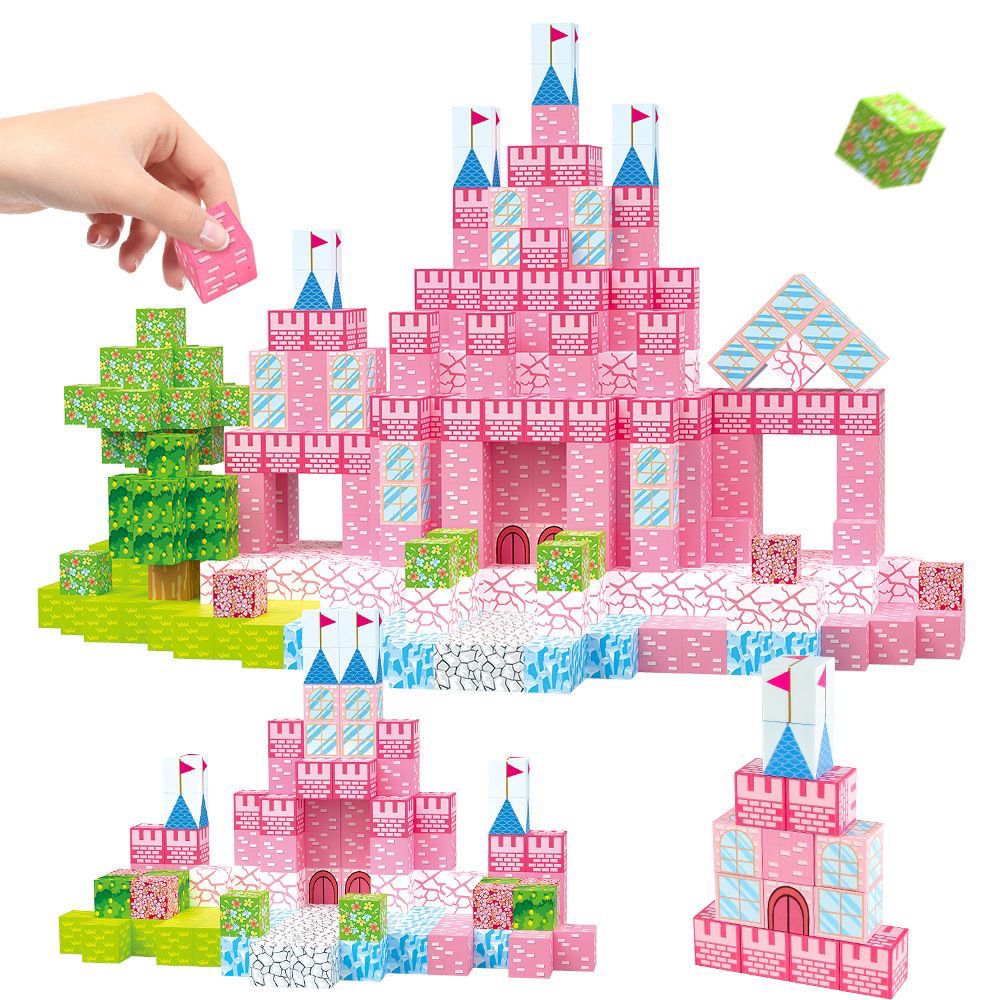 新款磁力方块积木磁吸磁铁积木全套周边儿童DIY拼装益智玩具礼物