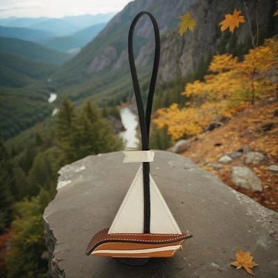 H家同款2024包包挂件质感帆船挂饰sail高级感汽车后视镜车挂手工