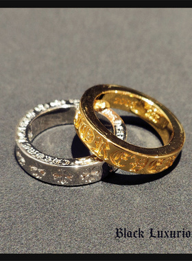 镀金戒指镶钻欧美情侣