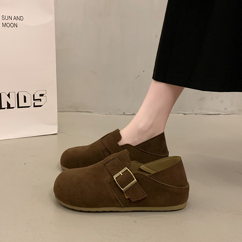 美拉德勃肯鞋女2026新款春秋可踩脚懒人单鞋大码41一43孕妇妈妈鞋,女鞋,深口单鞋,淘宝优惠券,粉丝福利购,淘宝优惠卷