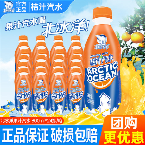 北冰洋桔子汽水300ml*24瓶整箱