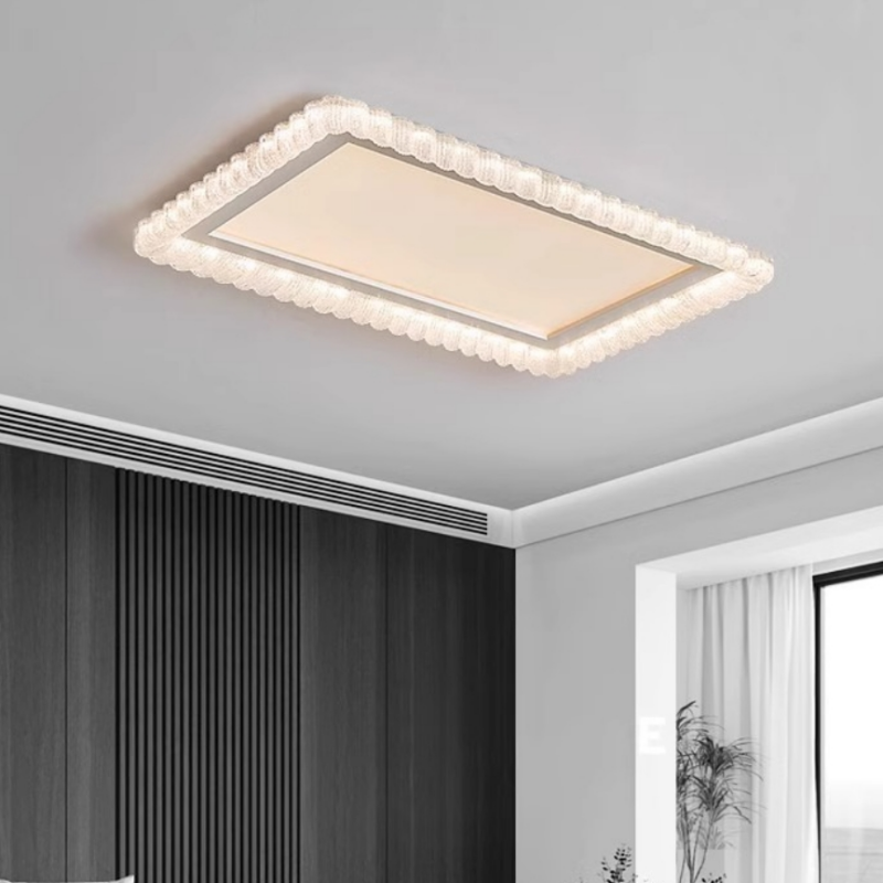 现代简约客厅吸顶灯高级感设计师新款长方形轻奢极简高端客厅主灯