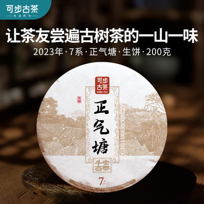 可步生普洱茶叶饼官方旗舰店散自己喝云南正气塘