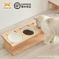 Кошачья чаша двойная миска с кошачьим горшком кошачья миска чаша керамическая кошачья миска кошка рисовая миска вода вода вода миска кошка на полке столик кошка
