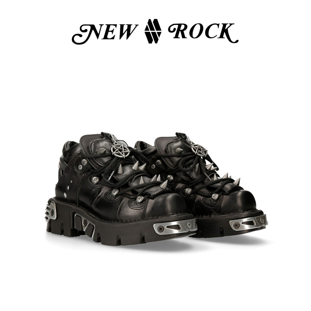 newrock朋克金属厚底鞋