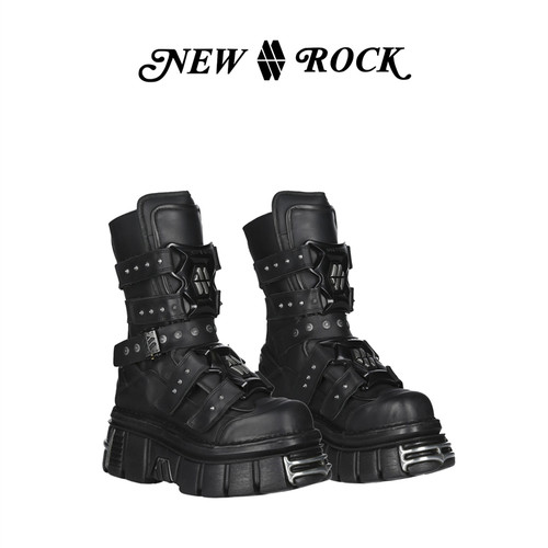 NewRock暗黑朋克厚底靴