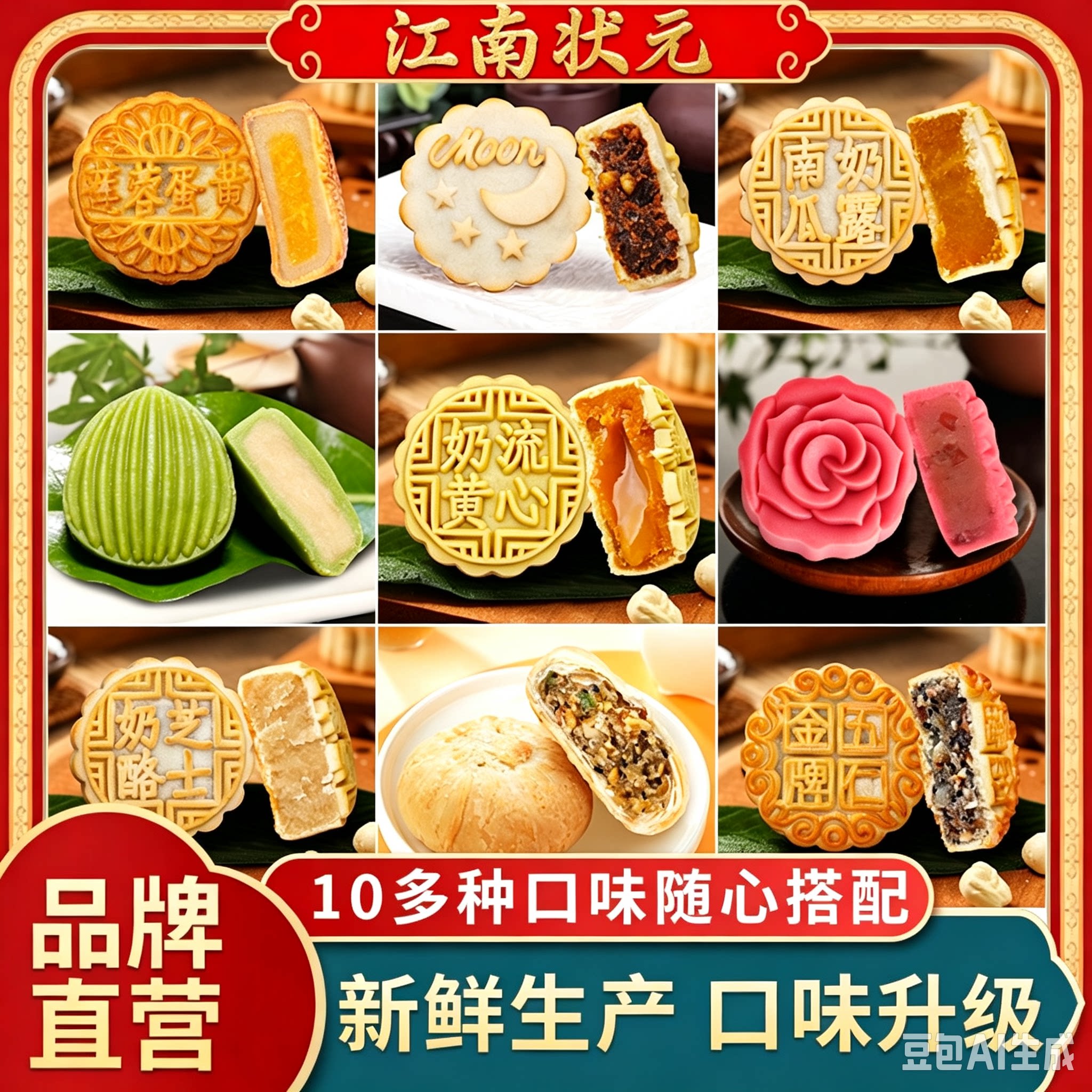 江南状元月散装饼糕点2026新款