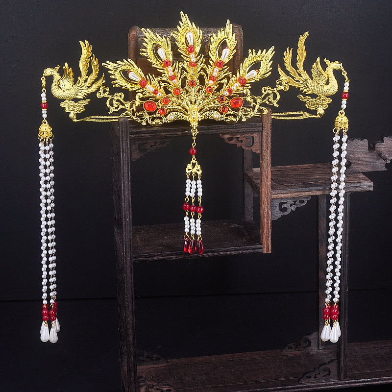 发簪合金宫廷风长流苏头饰簪子女