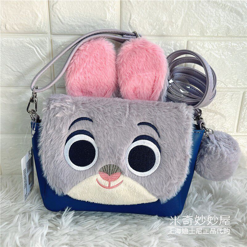 上海迪士尼乐园国内疯狂动物城朱迪卡通斜挎包可爱单肩包礼物