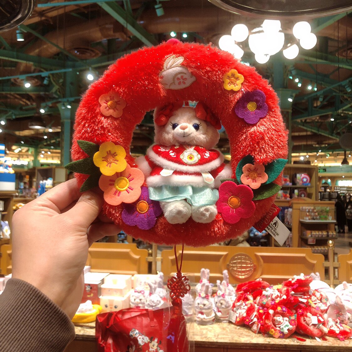 上海迪士尼乐园国内代购新春玲娜贝儿风铃造型挂件装饰品室内