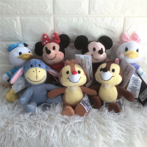 上海迪士尼代购nuimos毛绒米奇唐老鸭奇奇关节可动小公仔可换衣服