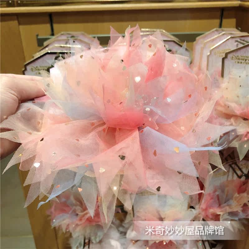 迪士尼粉色米妮蝴蝶发饰发夹