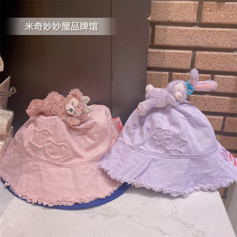 上海迪士尼国内代购星黛露雪莉枚渔夫帽夏日遮阳帽子大檐卡通玩偶
