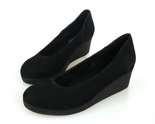 正品2024春秋新款女鞋坡跟舒适