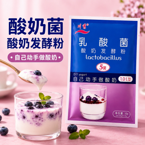 川秀乳酸菌益生菌做酸奶发酵粉家用自制酸奶专用菌种发酵剂小包装