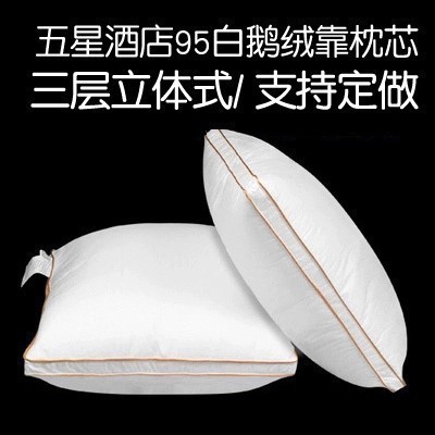 新品出口95白鹅绒靠枕芯45 50 60抱枕羽绒大靠背方枕芯定做特价