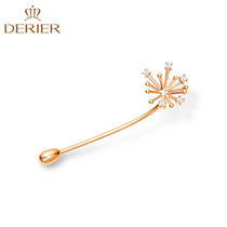 Derier / dijue dandelion Earrings 18K Gold Diamond Earrings Nuzhen Diamond Earrings