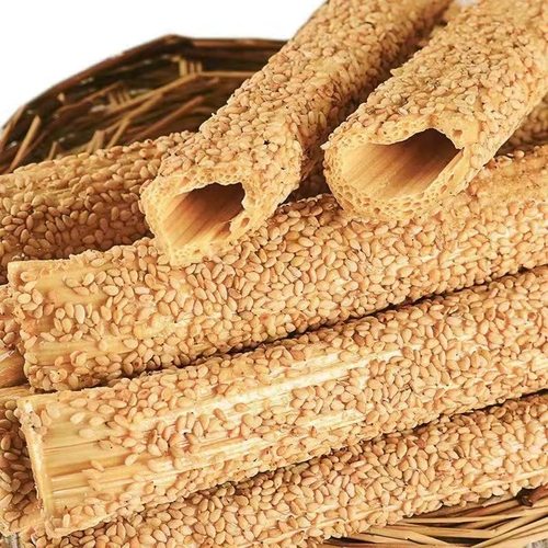 芝麻糖酥糖空心麻杆棍糖纯手工老式怀旧零食正宗特产