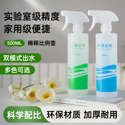 稀释喷壶清洁喷雾瓶分装瓶保洁安俐喷壶酒精喷雾瓶带刻度分装水瓶