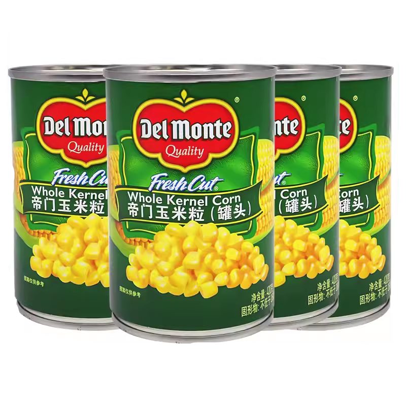 地扪玉米粒罐头420g*5罐 甜玉米粒制作披萨沙拉玉米粒粟米玉米烙