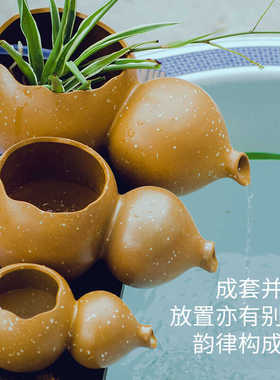 养鱼开口增氧缸造景葫芦过滤器