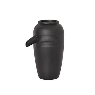 窑变陶罐流水罐循环水增氧过滤罐古法养鱼缸上出水口造景水流摆件