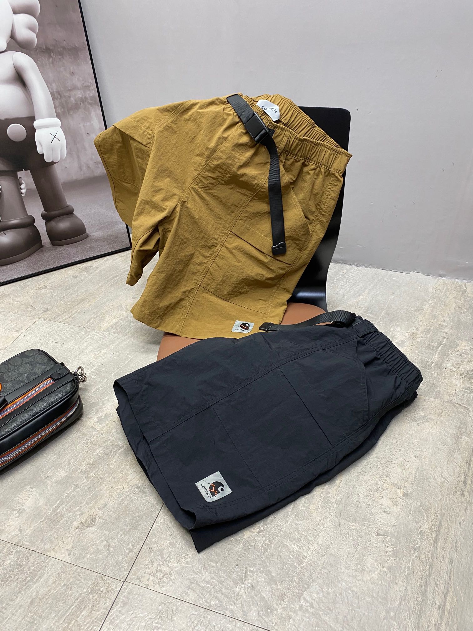 送腰带CARHARTT WIP卡哈特工装潮牌速干短裤休闲裤五分裤男女复古|msdalam kategori Pakaian Lelaki, seluar santai - dari Buy2taobao.com untuk memberikan perkhidmatan ejen Taobao profesional membeli