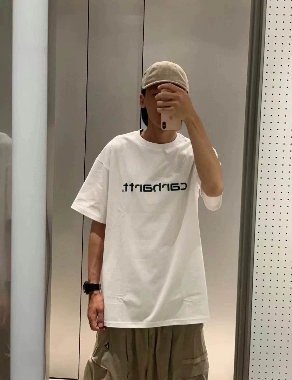 CARHARTT WIP хлопковая базовая классическая футболка с коротким рукавом, с вышивкой