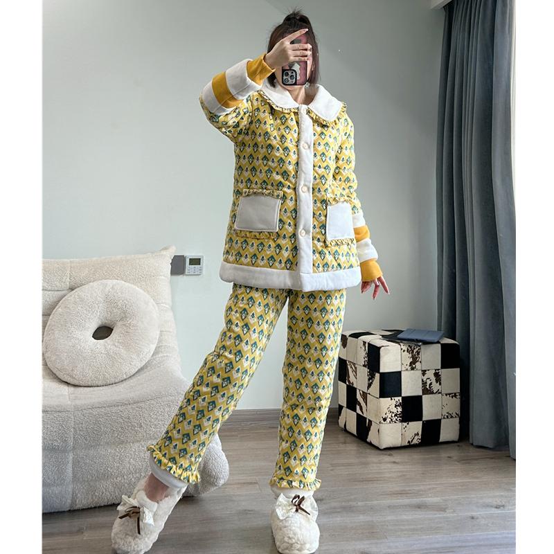 邑夏公主冬季加厚保暖睡衣