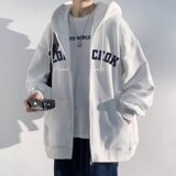 网络图韩版男复古字母刺绣学生连帽卫衣开衫外套712-5-W105-P45，女装短外套，星座1112-5（原712-5）