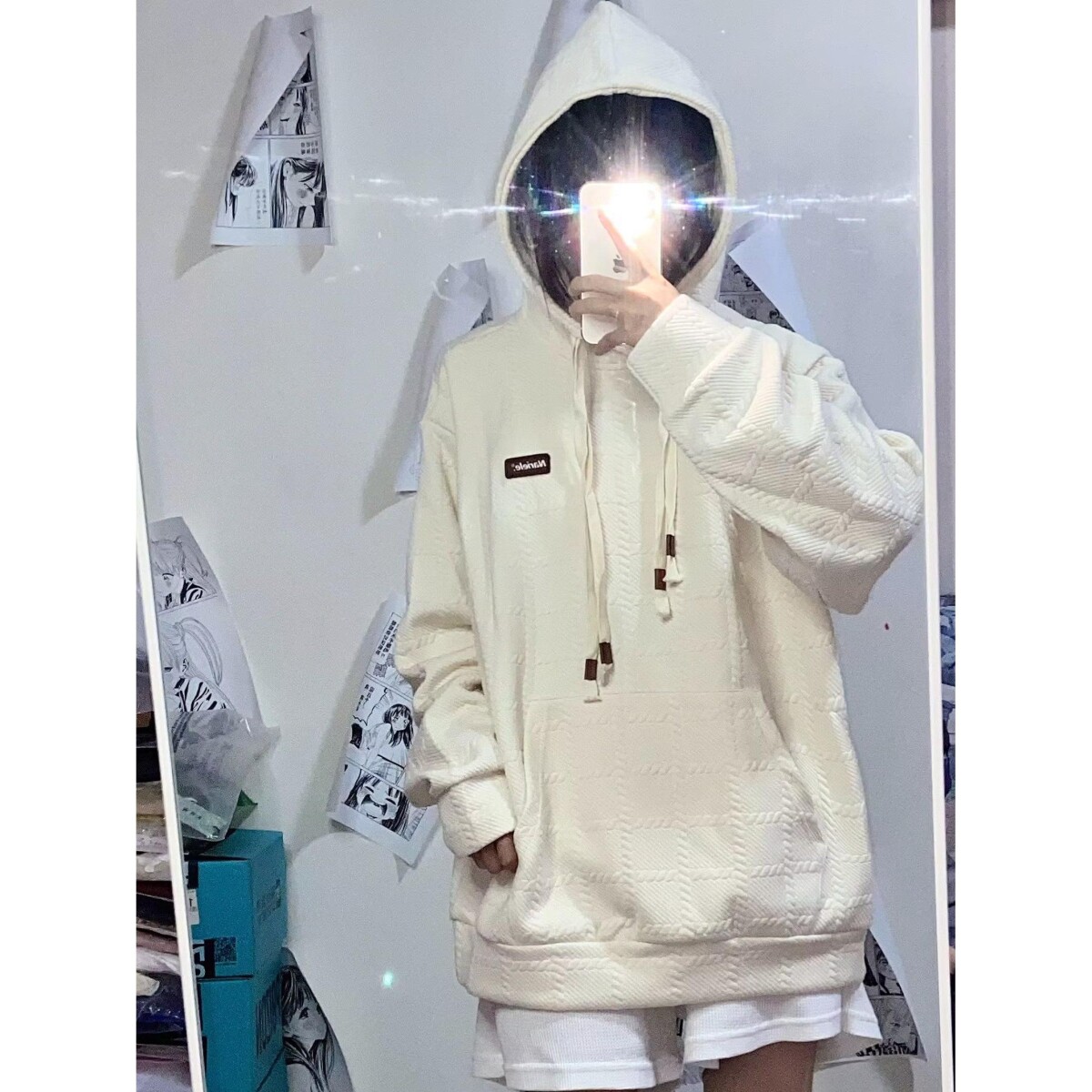 网络图连帽卫衣男小众情侣装春秋季字母印花外套1112-5-660-P50,女装短外套,星座1112-5（原712-5）