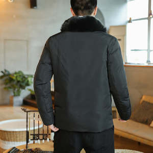 中式复古棉衣男宽松大码唐装毛领立领盘扣棉服XZ712-5-M99-P135图片