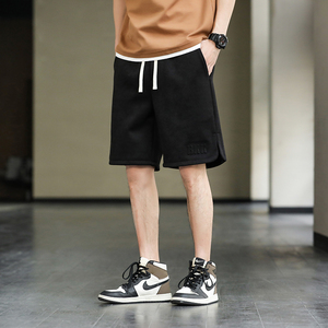 23夏季新款男士冰丝纯棉五分沙滩短裤运动休闲裤XZ712-5-K001-P35图片