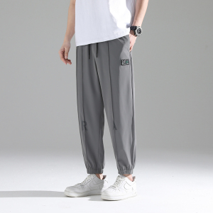 23春夏季男士新款冰丝休闲裤大码束脚运动工装裤XZ712-5-K007-P50图片