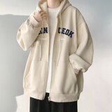 网络图韩版男复古字母刺绣学生连帽卫衣开衫外套712-5-W105-P45，女装短外套，星座1112-5（原712-5）