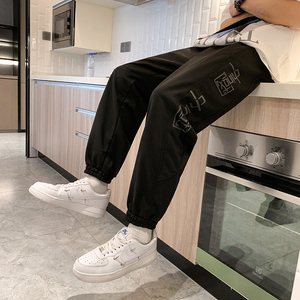 22春秋季新款男卫裤青少年宽松束脚运动九分裤XZ712-5-WK918-P45