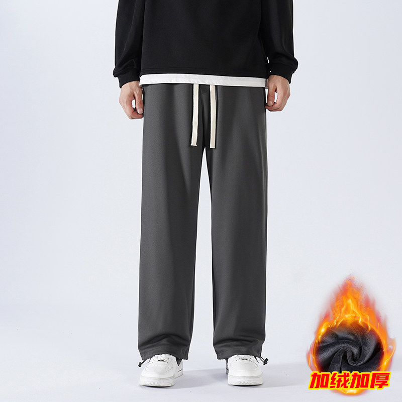 运动长裤男宽松小脚卫裤抽绳休闲束脚裤XZ712-5-X212-P40加绒P50,男装休闲裤,星座1112-5（原712-5）