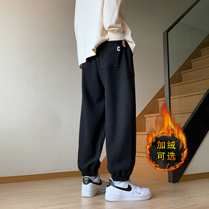 M-8XL加绒大码休闲卫裤加肥加大300斤可穿712--5-K119加绒-P65图片