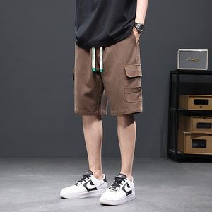 23夏季新款男士大码纯棉五分工装短裤运动休闲裤XZ712-5-K303-P35图片