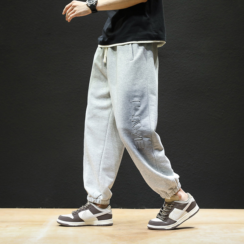 2023春季新款大码休闲裤男加肥加大束脚运动卫裤XZ712-5-K006-P50，男装休闲裤，星座1112-5（原712-5）
