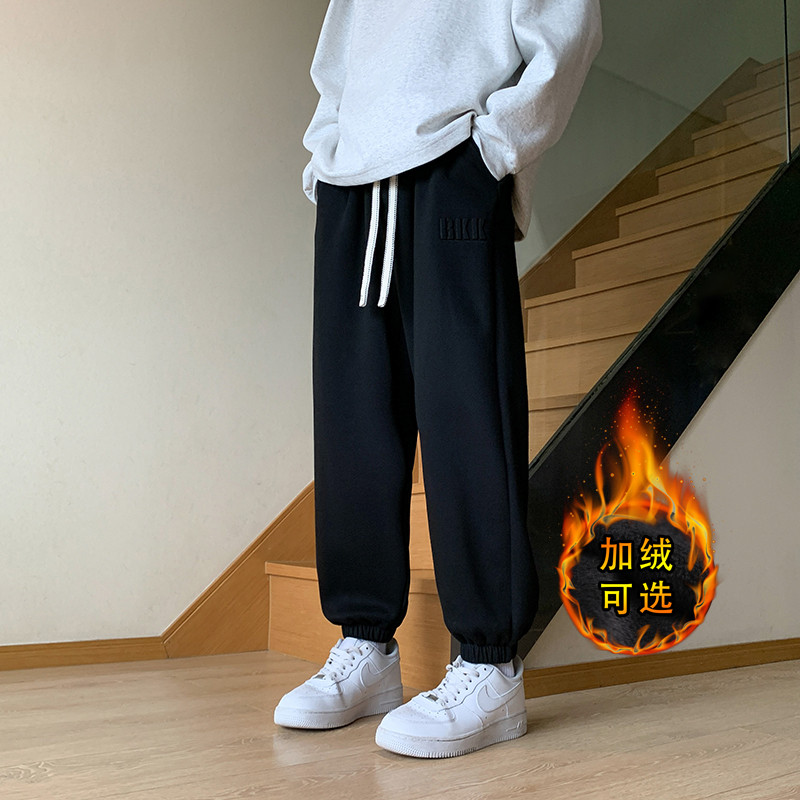 秋冬季男加绒加厚大码休闲卫裤加肥加大300斤712-5-K111加绒-P65,男装休闲裤,星座1112-5（原712-5）