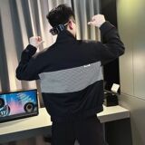 网络图拼色夹克春秋季港风宽松学生休闲外套1112-5-8008-P85，男装夹克，星座1112-5（原712-5）