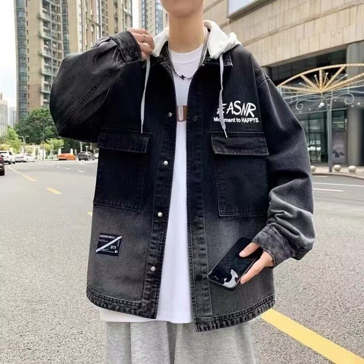 2025秋痞帅外套ins高街潮牌港风韩版潮流宽松夹克1112-5-975-P76，男装工装外套，星座1112-5（原712-5）