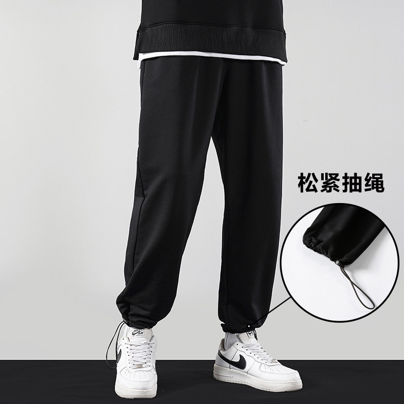 运动长裤男宽松小脚卫裤抽绳休闲束脚裤XZ712-5-633-P40 加绒P50图片