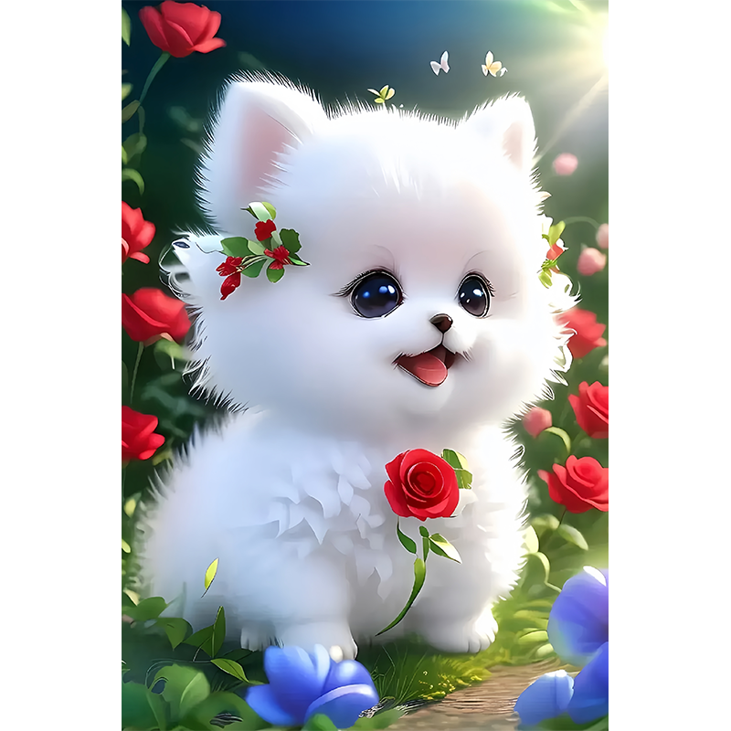 可爱狗狗划痕遮挡车贴宿舍墙面卧室客厅浴室装饰补洞遮丑冰箱贴画