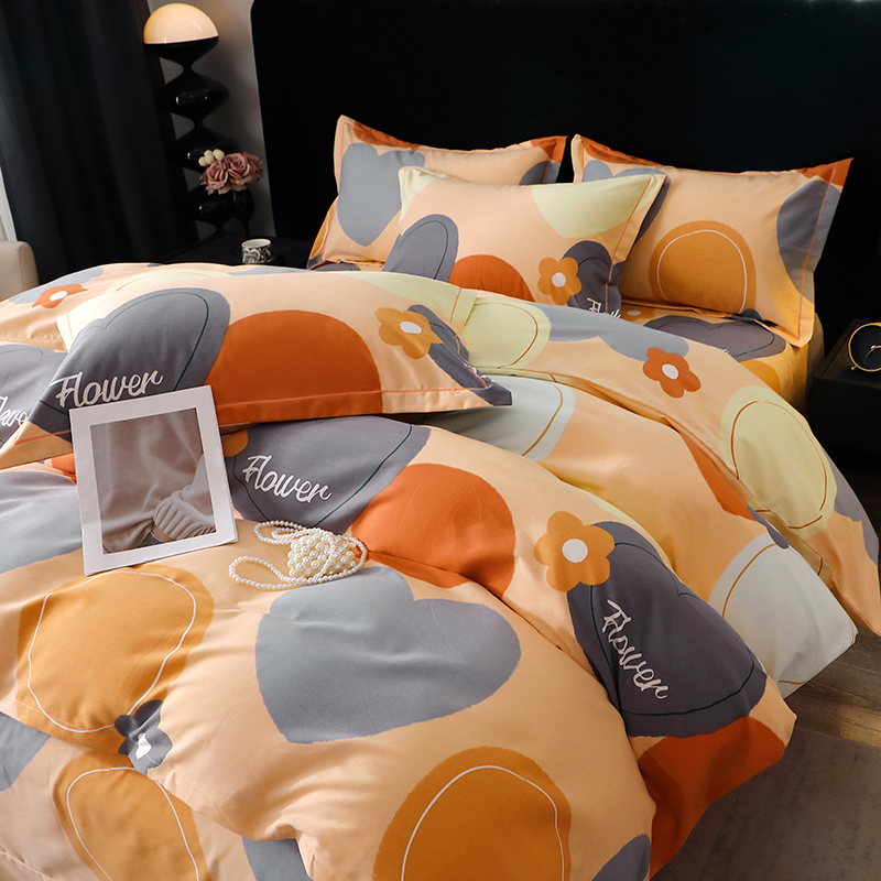 加厚全棉磨毛四件套100%纯棉床单被套1.8m2米床上用品1.2米三件套